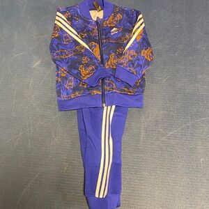 adidas Kids Matching Set in Blue and Orange